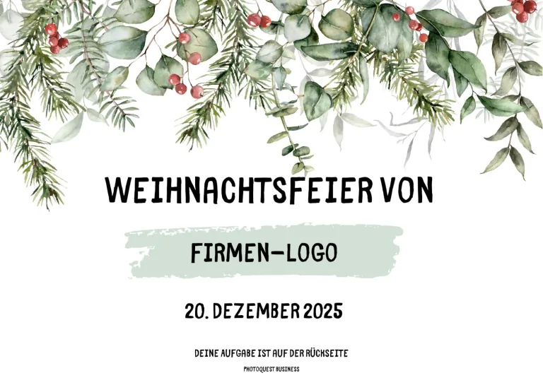Vorderseite einer PhotoQuest Karte